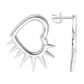 Серебряные серьги SOKOLOV 94027099 фото