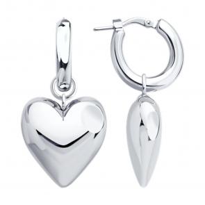 Серебряные серьги-трансформеры SOKOLOV 94027132 фото