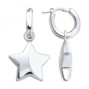 Серебряные серьги-трансформеры SOKOLOV 94027133 фото