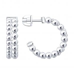 Серебряные серьги SOKOLOV 94027139 фото