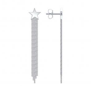 Серебряные серьги SOKOLOV 94027194-91 фото