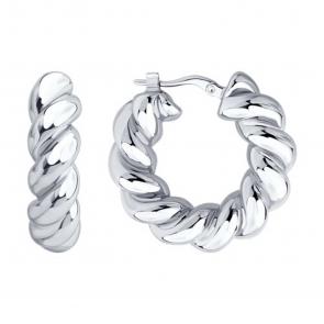 Серебряные серьги SOKOLOV 94027218 фото