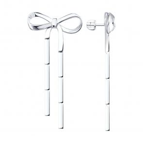 Серебряные серьги SOKOLOV 94027275 фото