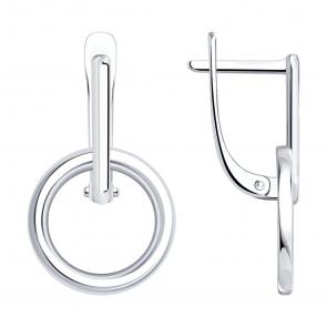 Серебряные серьги SOKOLOV 94027280 фото