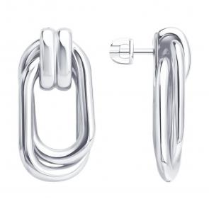 Серебряные серьги SOKOLOV 94027311 фото