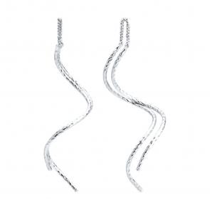 Серебряные серьги SOKOLOV 94027342 фото