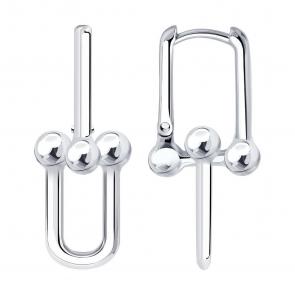 Серебряные серьги SOKOLOV 94027368 фото