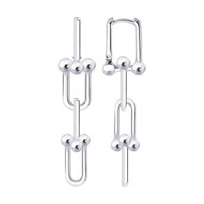 Серебряные серьги SOKOLOV 94027371 фото