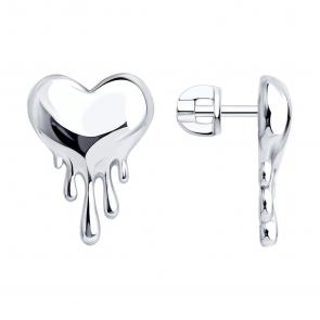 Серебряные серьги SOKOLOV 94027383 фото