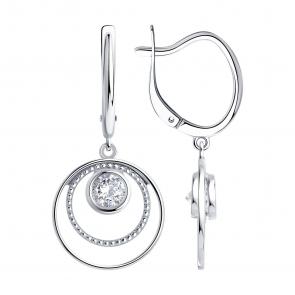 Серебряные серьги SOKOLOV 94027502 фото