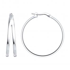 Серебряные серьги SOKOLOV 94027548 фото