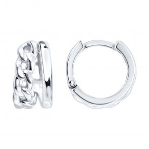 Серебряные серьги SOKOLOV 94027573 фото