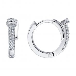 Серебряные серьги SOKOLOV с фианитом 94027620-91 фото