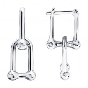 Серебряные серьги SOKOLOV 94027637-91 фото