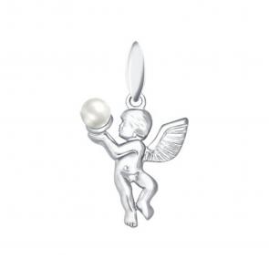 Серебряная подвеска SOKOLOV с жемчугом 94030001 фото