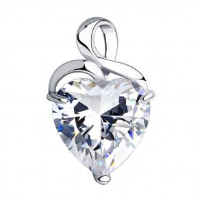 Серебряная подвеска SOKOLOV с фианитом 94030161 фото