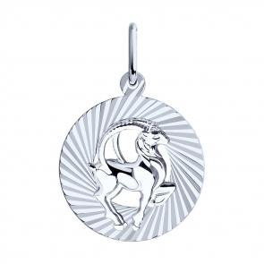 Серебряная подвеска Знак зодиака Козерог SOKOLOV 94030891 фото