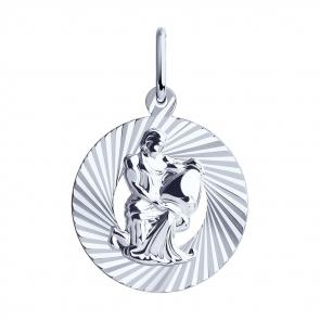 Серебряная подвеска Знак зодиака Водолей SOKOLOV 94030892 фото