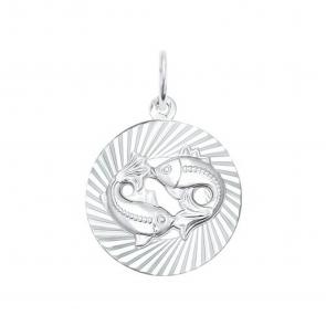 Серебряная подвеска Знак зодиака Рыбы SOKOLOV 94030893 фото
