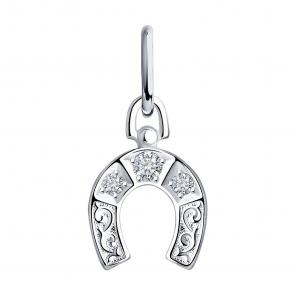 Серебряная подвеска Символ года SOKOLOV с фианитом 94031159 фото