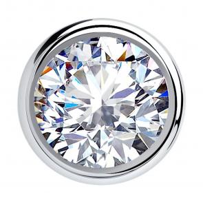 Серебряная подвеска SOKOLOV с фианитом 94031378-91 фото