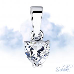 Серебряная подвеска SOKOLOV с фианитом 94031465-91 фото