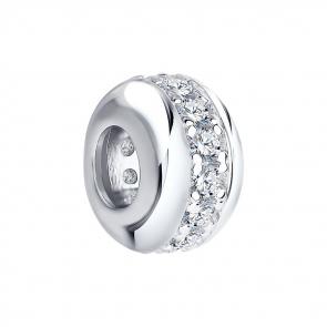 Серебряная подвеска-шарм SOKOLOV с фианитом 94031658 фото