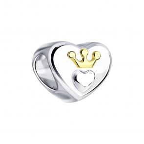 Серебряная подвеска-шарм SOKOLOV 94031795 фото