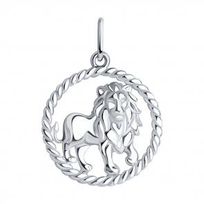 Серебряная подвеска Знак зодиака Лев SOKOLOV 94031857 фото