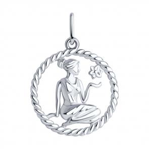 Серебряная подвеска Знак зодиака Дева SOKOLOV 94031858 фото