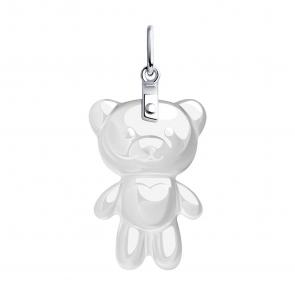 Серебряная подвеска SOKOLOV с керамикой 94032468 фото