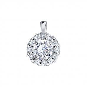 Серебряная подвеска SOKOLOV с фианитом 94032780 фото