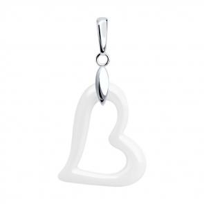 Серебряная подвеска SOKOLOV с керамикой 94032811 фото