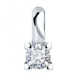 Серебряная подвеска SOKOLOV с фианитом 94032824 фото