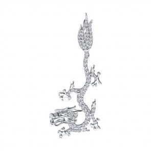 Серебряная подвеска SOKOLOV с фианитом 94032842 фото