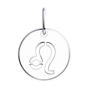 Серебряная подвеска Знак зодиака Лев SOKOLOV 94032852 фото