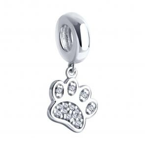 Серебряная подвеска-шарм SOKOLOV с фианитом 94032887 фото