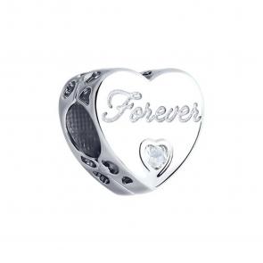 Серебряная подвеска-шарм SOKOLOV с фианитом 94032919 фото