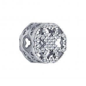 Серебряная подвеска-шарм SOKOLOV с фианитом 94033000 фото