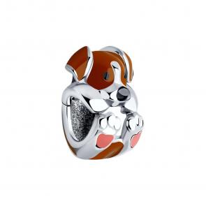 Серебряная подвеска-шарм SOKOLOV с эмалью 94033032 фото