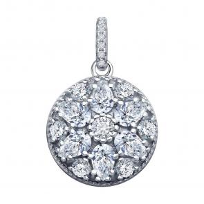 Серебряная подвеска SOKOLOV с фианитом 94033147-91 фото