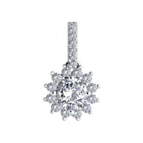 Серебряная подвеска SOKOLOV с фианитом 94033219-91 фото