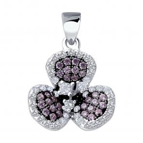 Серебряная подвеска SOKOLOV с фианитом 94033276-91 фото