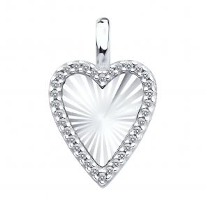 Серебряная подвеска SOKOLOV с фианитом 94033323 фото