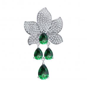 Серебряная подвеска SOKOLOV с фианитом 94033401-91 фото