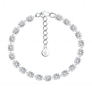 Серебряный браслет SOKOLOV с фианитом 94050120-91 фото