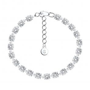 Серебряный браслет SOKOLOV с фианитом 94050120 фото