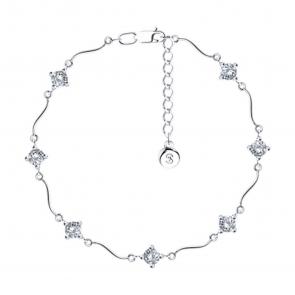 Серебряный браслет SOKOLOV с фианитом 94050139-91 фото