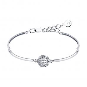 Серебряный браслет SOKOLOV с фианитом 94050212 фото