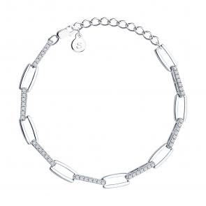 Серебряный браслет SOKOLOV с фианитом 94050215 фото